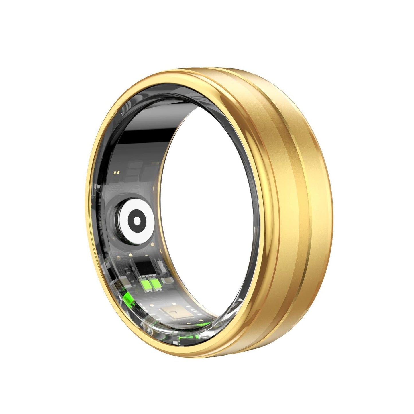 Smart Ring With Heart Rate Blood Oxygen & Sleep Monitoring - Size 10 - Black