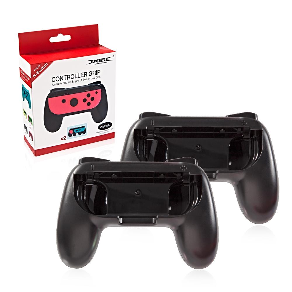 Improved Joy Con Grip for Nintendo Switch - Better Control - Red + Blue