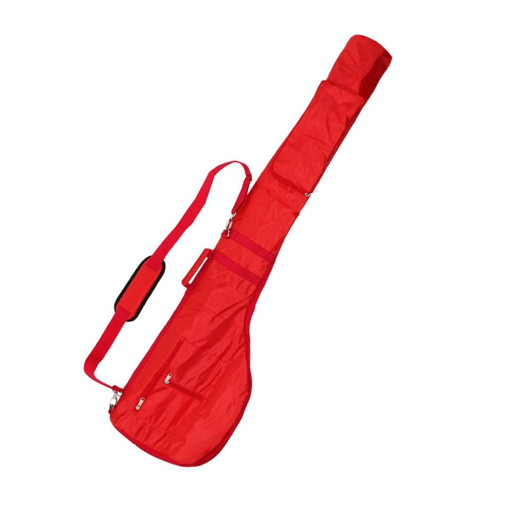 Portable Nylon Golf Bag - Lightweight And Durable - Red