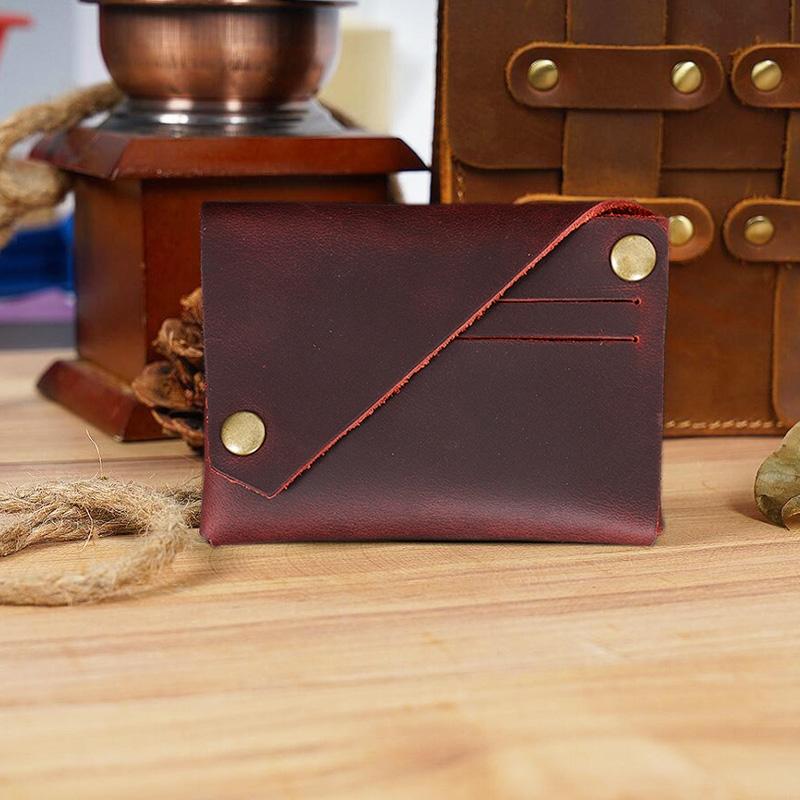 Leather Card Holder For Bank Cards Black - Black