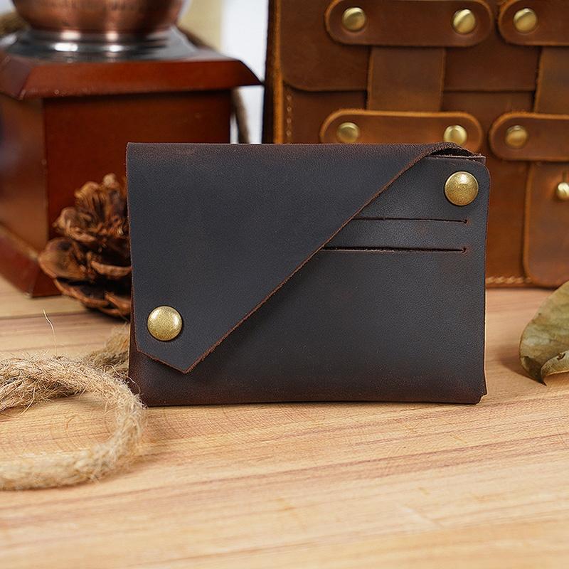 Leather Card Holder For Bank Cards Black - Black