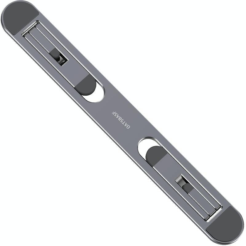 Foldable Laptop Stand with Fan and Heater - Portable and Adjustable - Silver