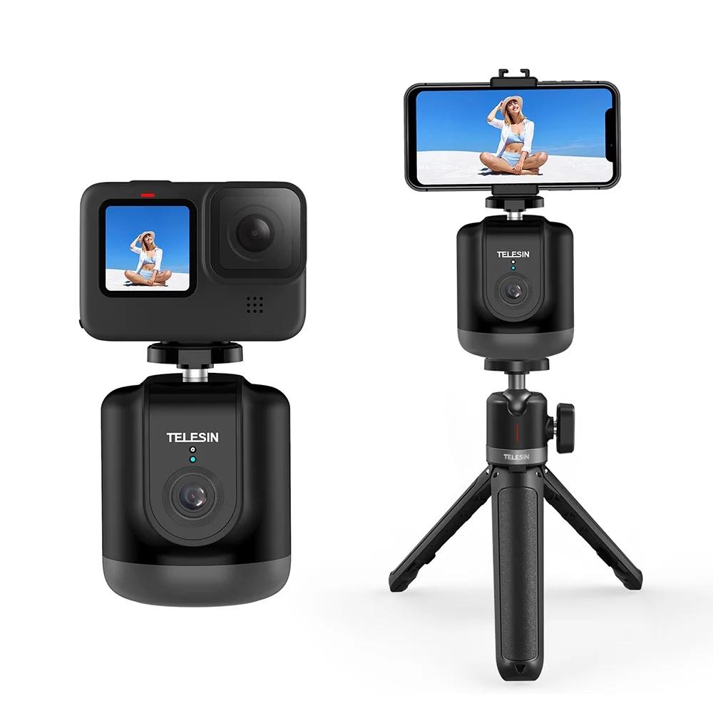 Intelligent 360 Degree Follow Gimbal Camera with Ai Face Recognition - Black