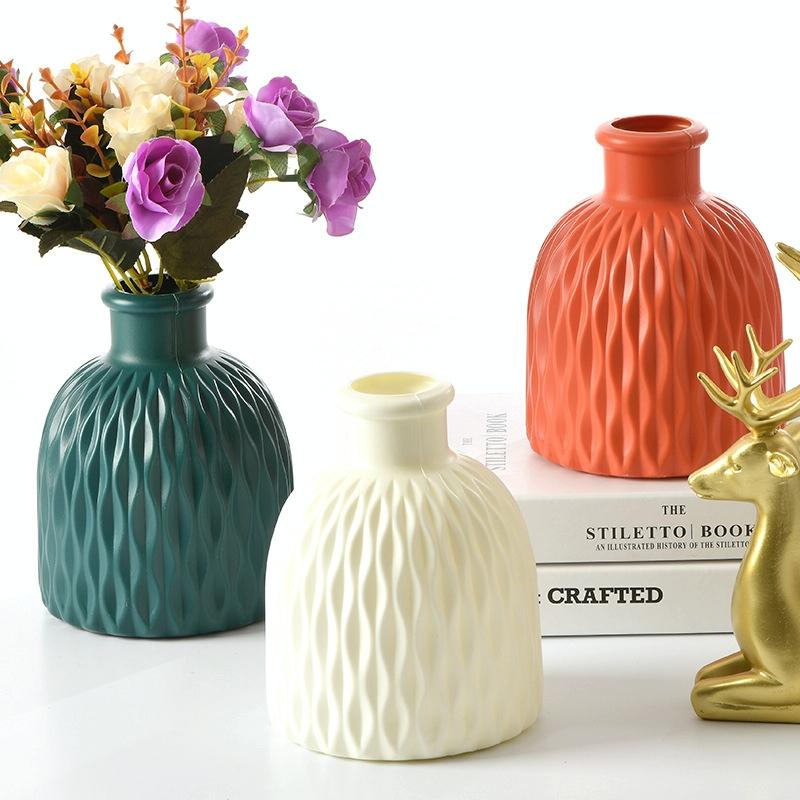 Versatile Drop-Resistant Potted Plant Vase For Wet And Dry Use - Milk White