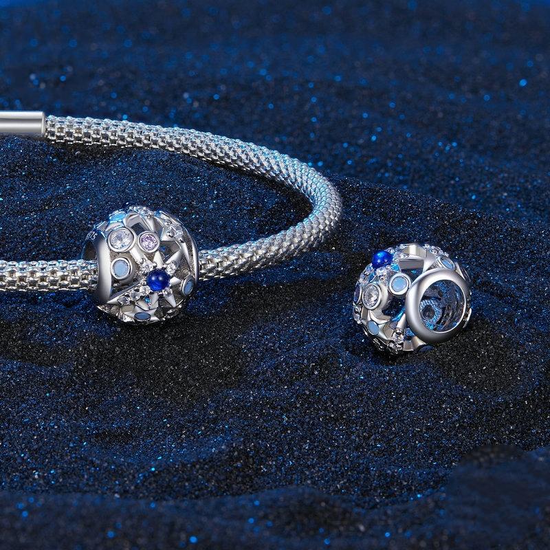 925 Sterling Silver Diy Bead Bracelet & Necklace Set