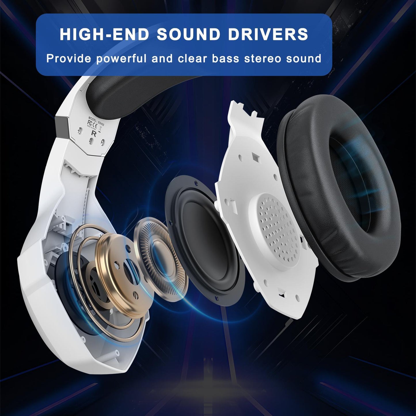 Omni Esports Headset With Mic 1.9M Length - Blac