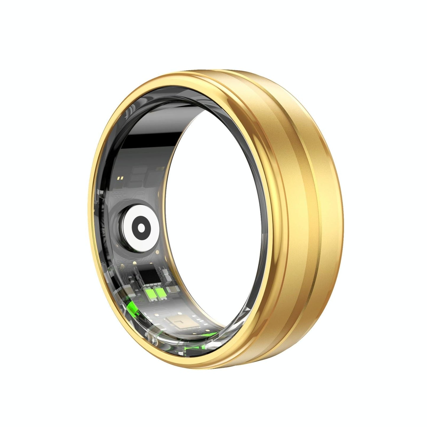 Smart Ring With Heart Rate Blood Oxygen & Sleep Monitoring - Size 12 - Black