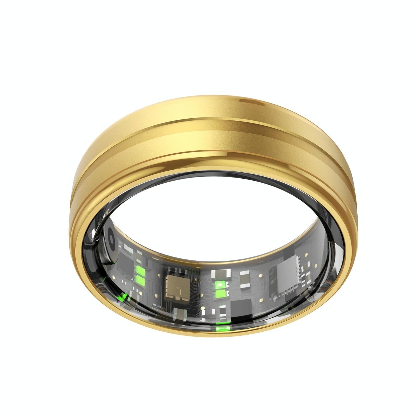 Smart Ring With Heart Rate Blood Oxygen & Sleep Monitoring - Size 12 - Black