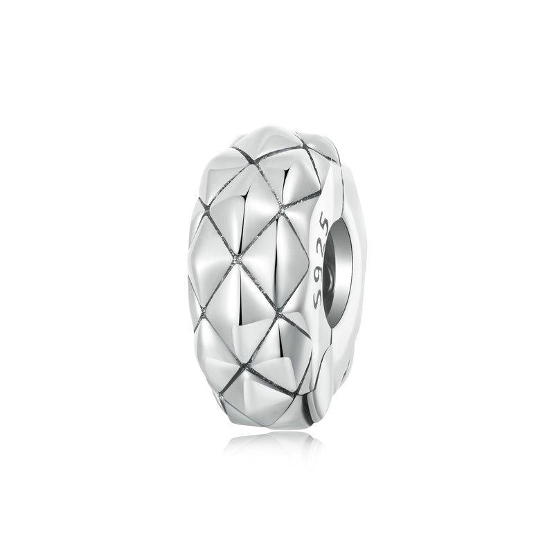 925 Sterling Silver Diy Bracelet Clip Diamond Pattern