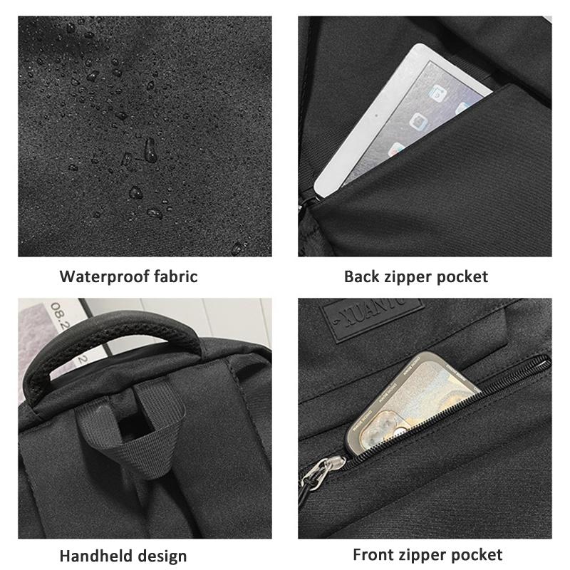 Simple Oxford Cloth Travel Backpack For Students 45 X 31 X 18Cm - Black