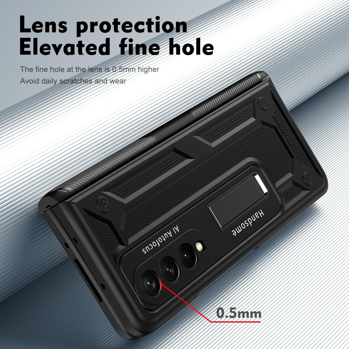 Shockproof Secure Hinge Phone Case for Samsung Galaxy z Fold 4 5g - Black