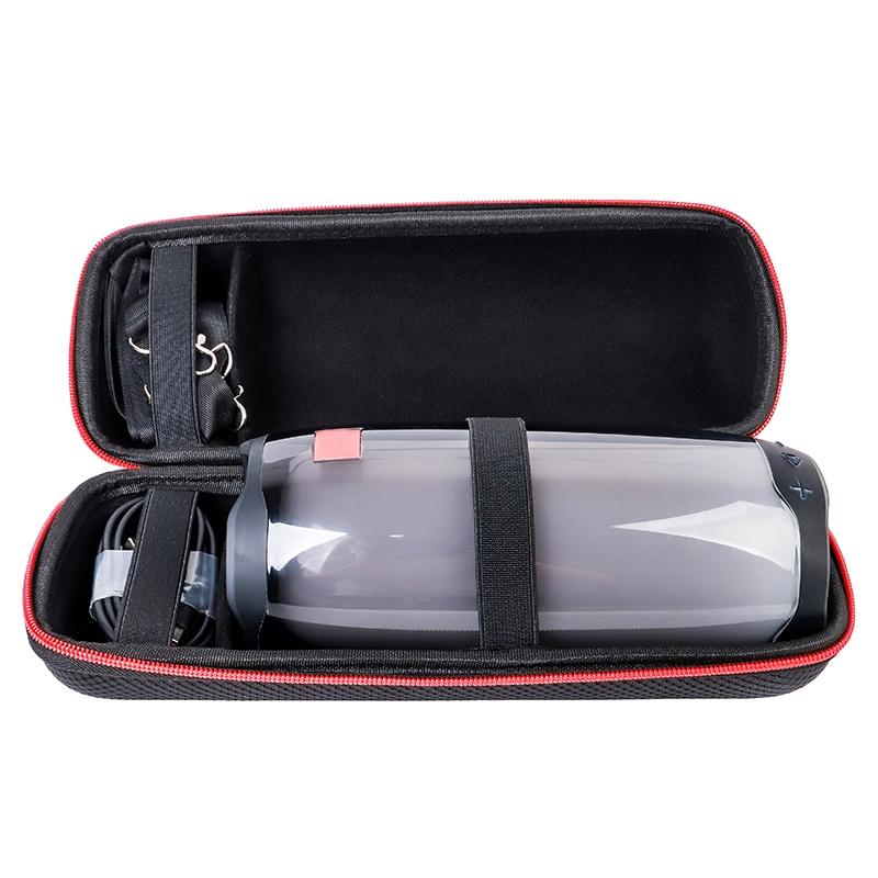 Jbl Pulse4 Portable Storage Bag With Velvet Lining And Protective Cover - Silver Gray + Black