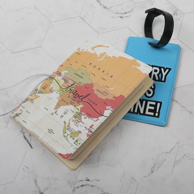 Passport Cover For Travel Abroad 3D Map Design - Tr-02