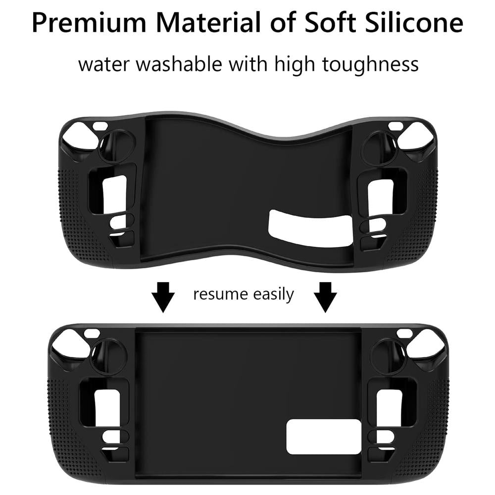 Anti-Slip Silicone Case For Steam Deck - Black