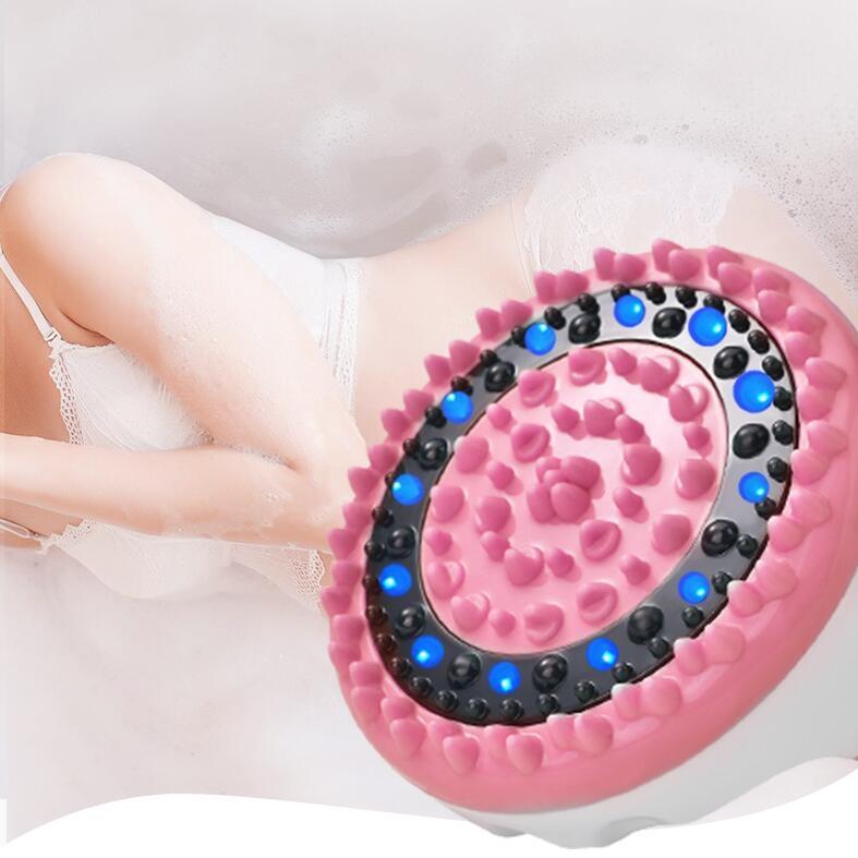 Vibrating Leg Massager For Smooth Shaving Chest & Body Dredge Tool - Pink