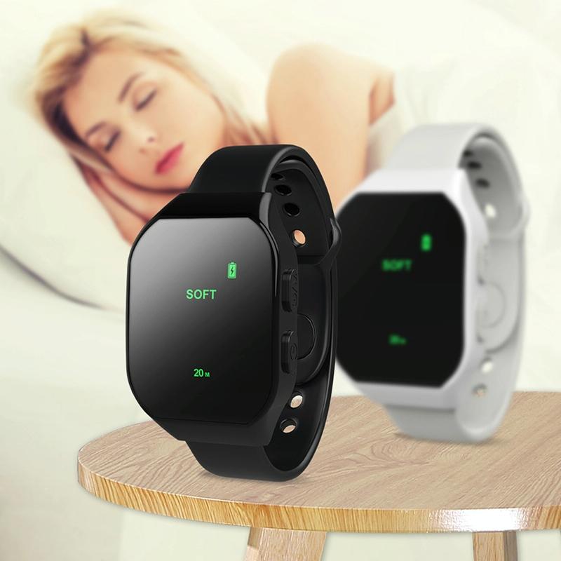 Portable Intelligent Sleep Aid Soothing Insomnia Massage - Black
