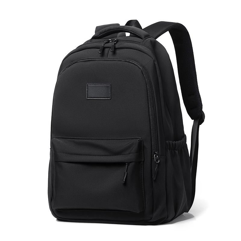 Versatile Solid Backpack For Teens & Adults - Black