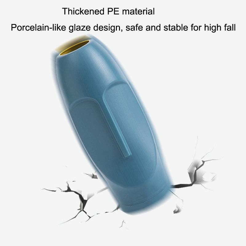 Thickened Pe Vase For Dried Flower Arrangements - Durable Drop-Proof And Crack-Proof - Light Green