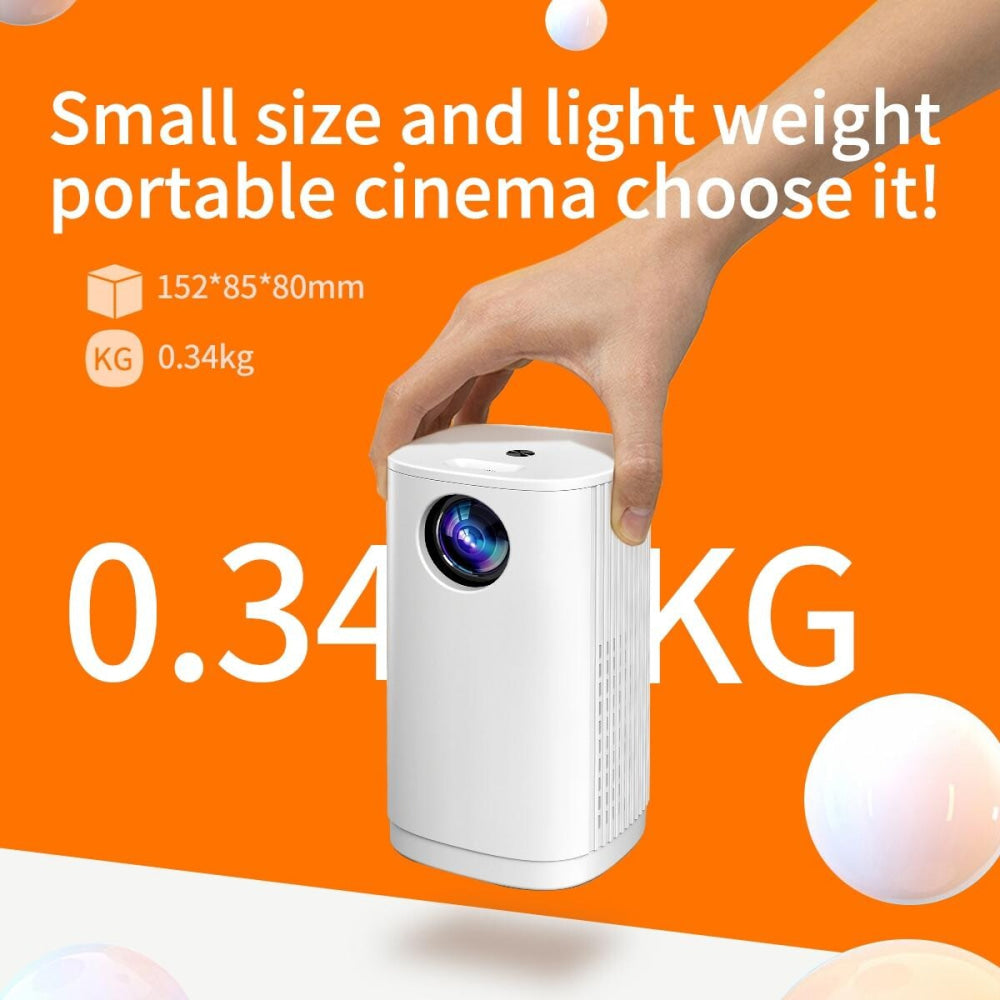 Portable Mini Led Projector - 800 Lumens 480X360 Resolution - White