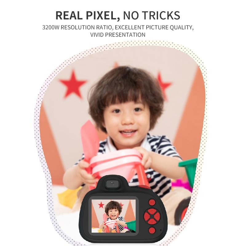 32mp Children's Digital Sports Camera with 2.4 Screen - Mini Size - Black