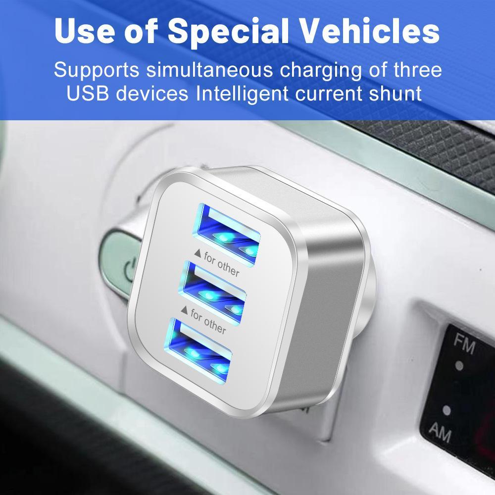 3-Port Usb 2.0 Hub Expander - Gold