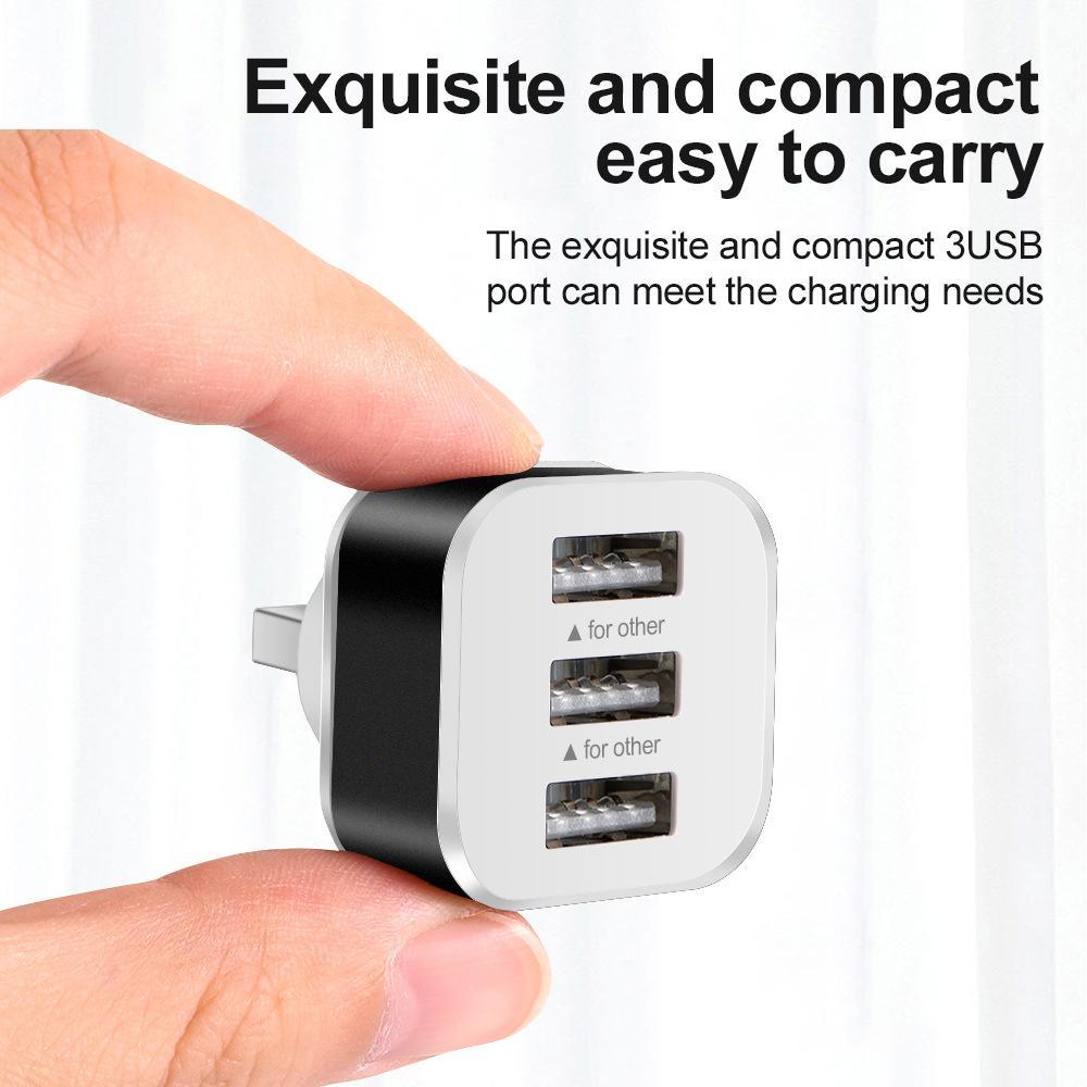 3-Port Usb 2.0 Hub Expander - Gold