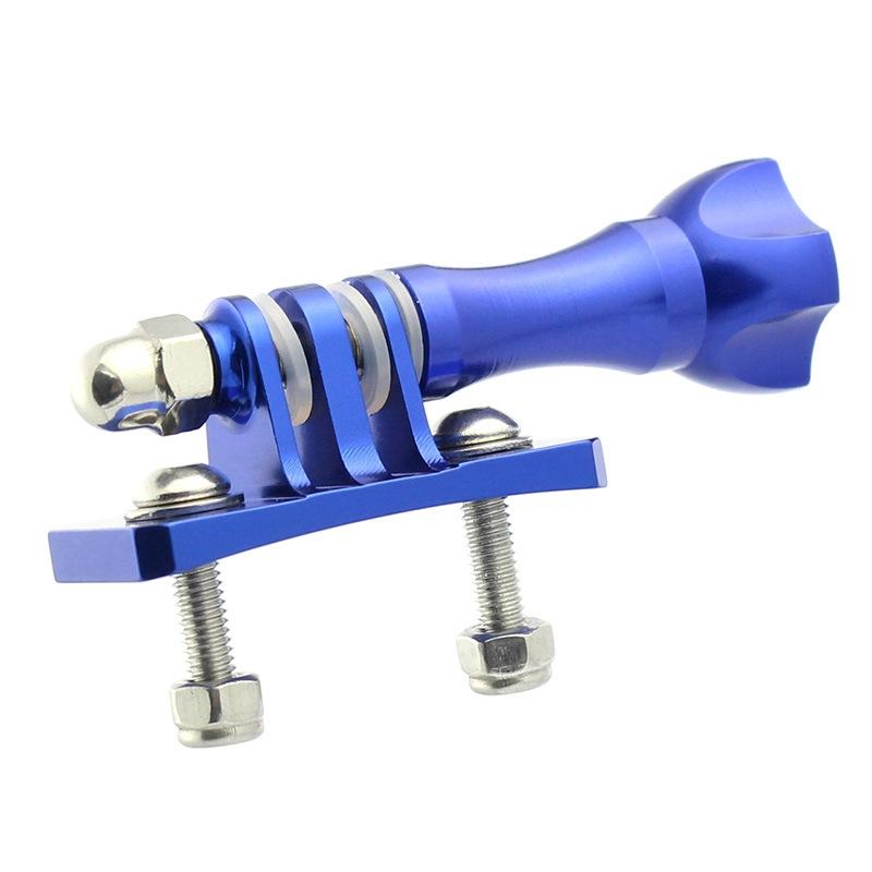 Gopro Helmet Mount Adapter for Aluminum Tripod Head - Blue
