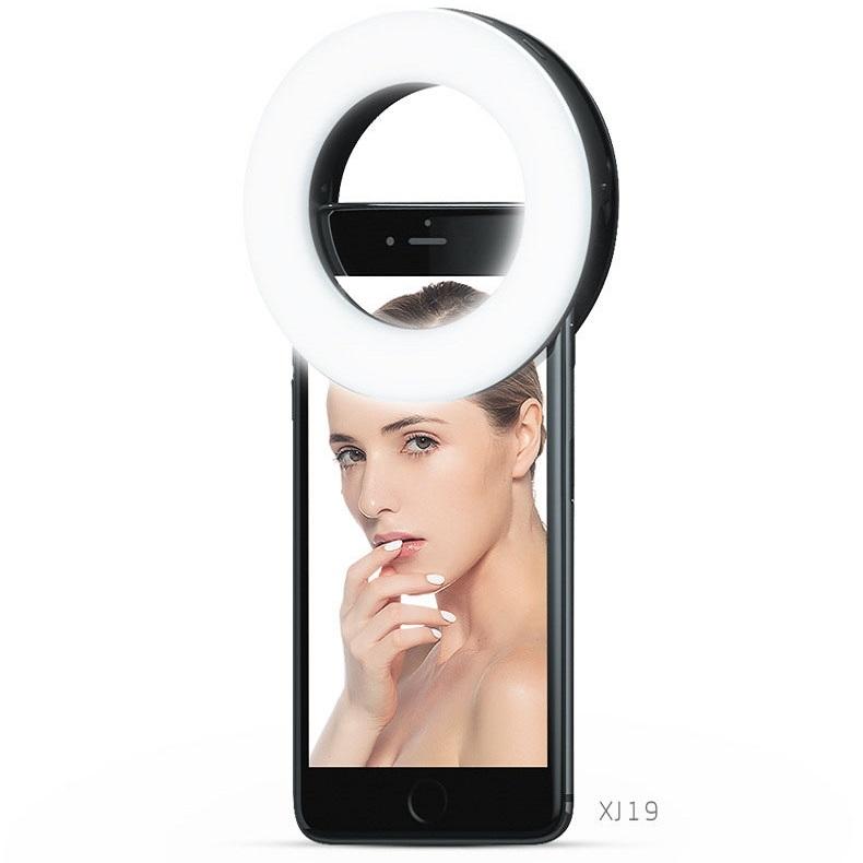Selfie Ring Light for Mobile Phones - Beauty Enhancer - White