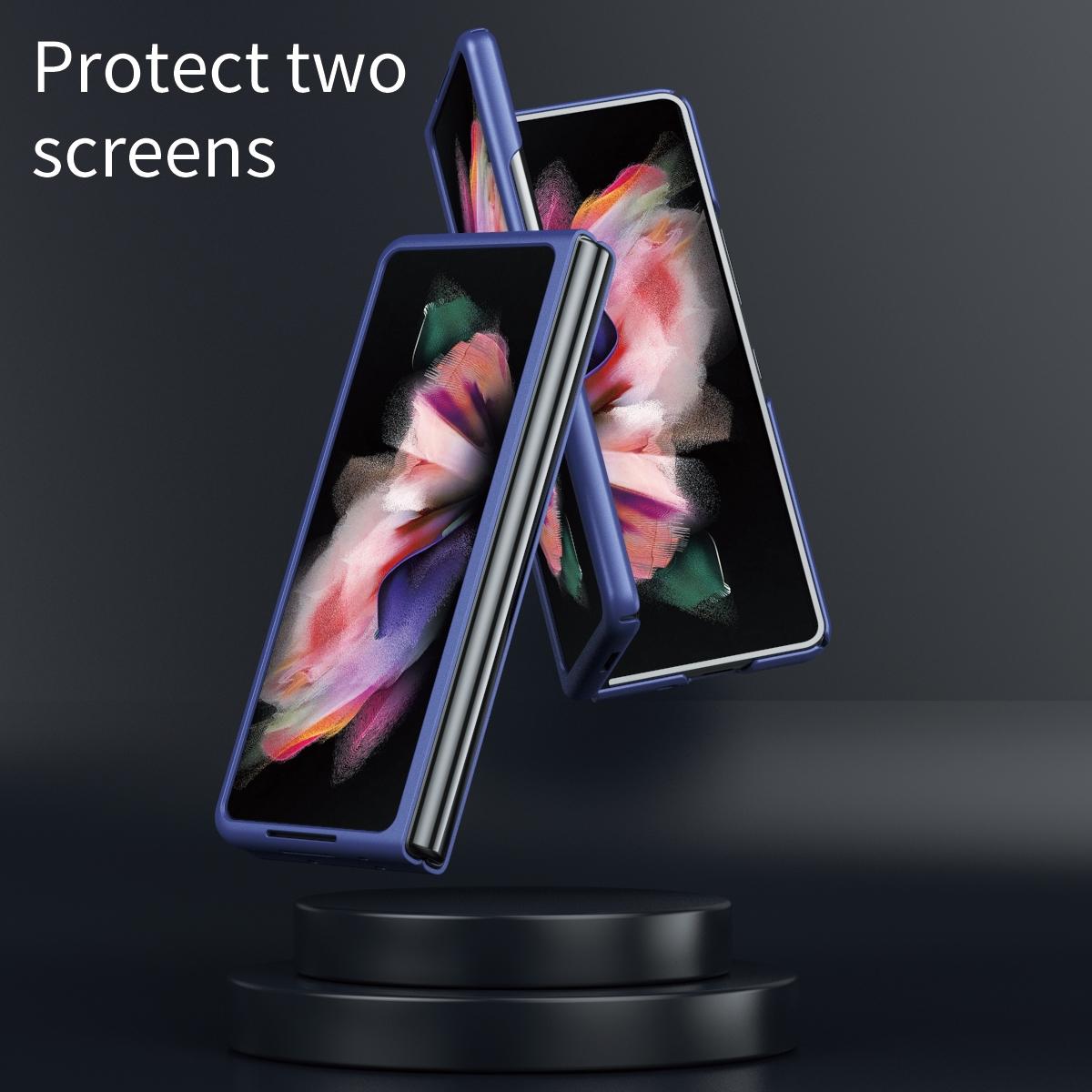 Foldable Shockproof Phone Case for Samsung Galaxy z Fold 4 / 5g - Blue