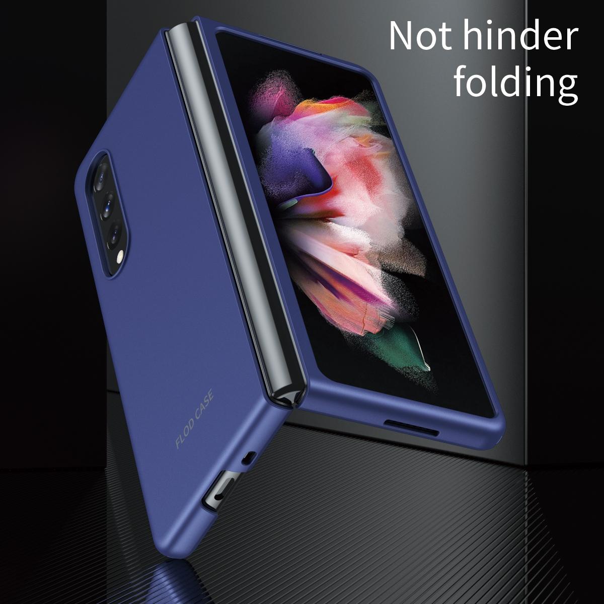 Foldable Shockproof Phone Case for Samsung Galaxy z Fold 4 / 5g - Blue