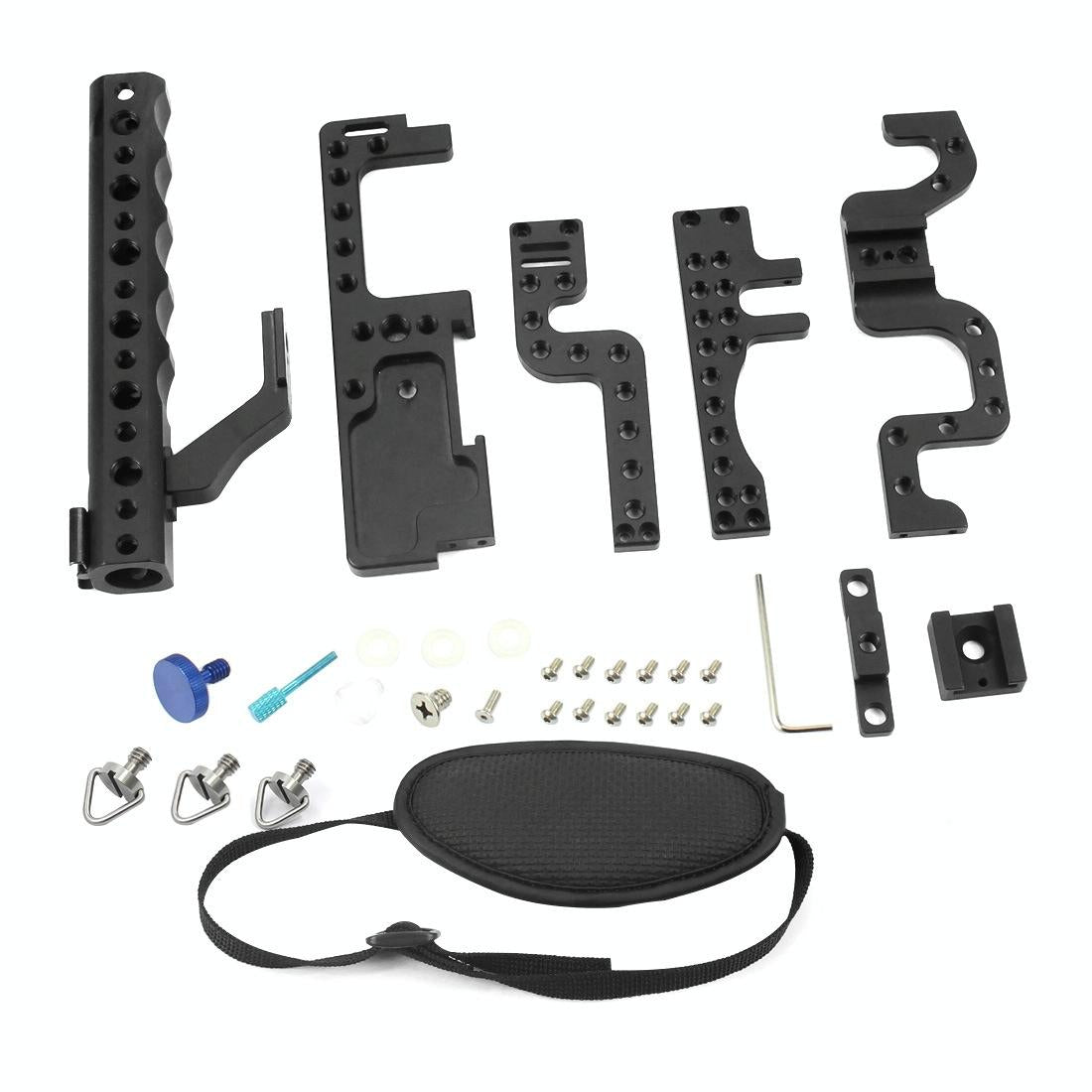 Panasonic Lumix Gh3 / Gh4 Video Cage Stabilizer With Metal Handle Black