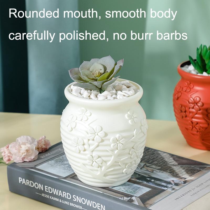 Hydroponic Vase For Home Flower Arrangements - Wet And Dry - Milk White