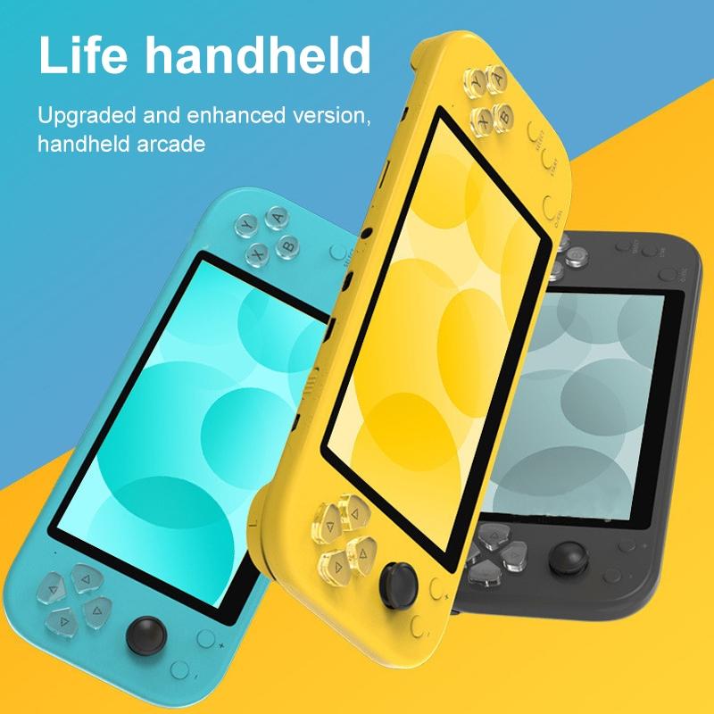 5.1 Handheld Game Console With 8Gb Memory & Hdmi Output - X20 Life Classic Games - Yellow