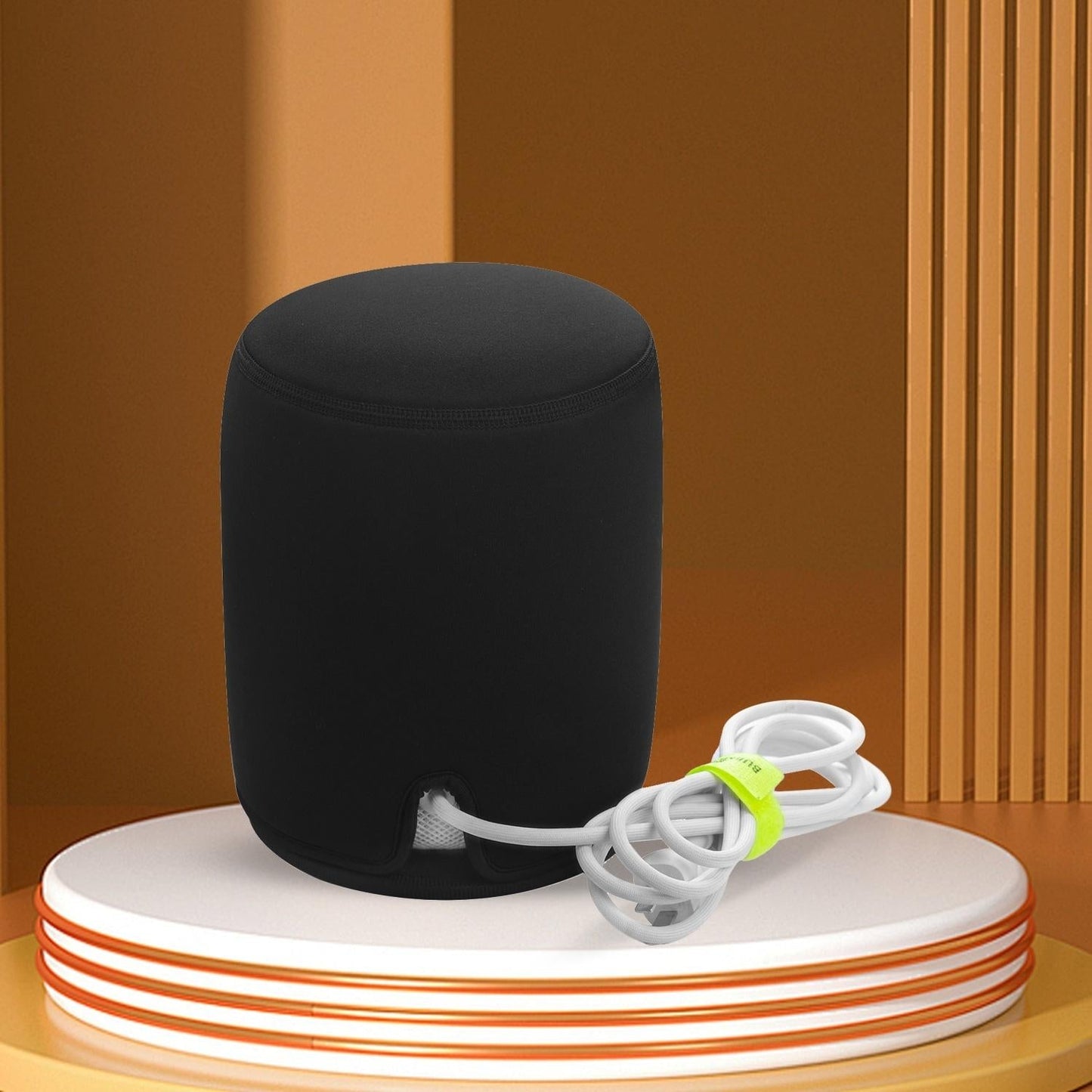 Black Dustproof Case for Homepod / Mini 2 Speaker with Anti-slip Pad