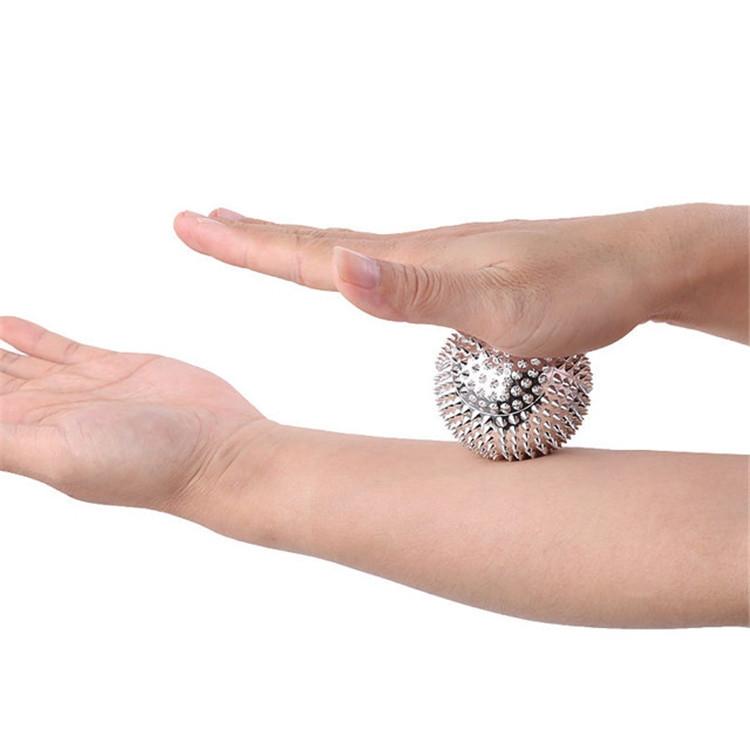 1 Pair Magnetic Massage Balls Relax Muscles & Relieve Pressure 3.2Cm - Gold