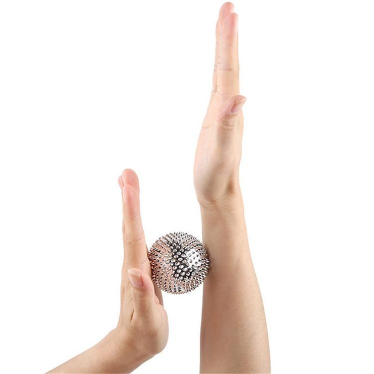 1 Pair Magnetic Massage Balls Relax Muscles & Relieve Pressure 3.2Cm - Gold