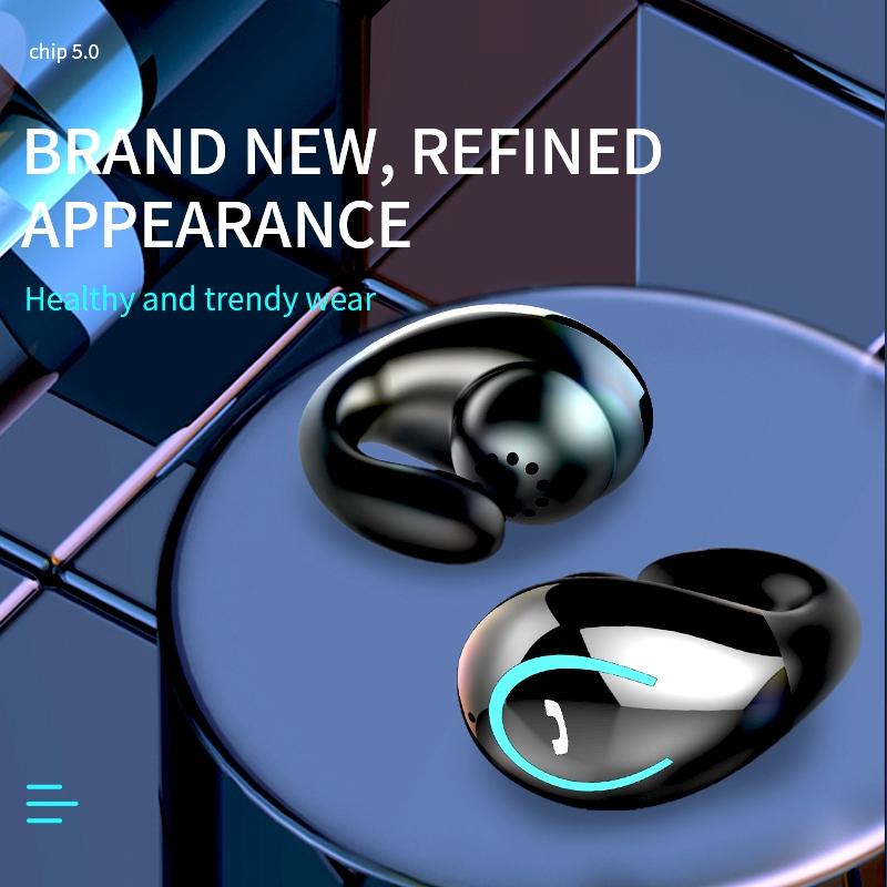 Ultra-light Wireless Bluetooth Earphones - Yx08 Stereo V5.0 - Black
