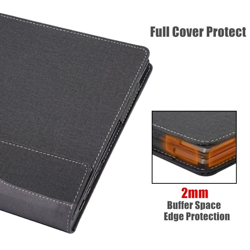 Shockproof Leather Laptop Case - Protective - Black - For Hp Envy X360 14 Inch 14-Fa 2024