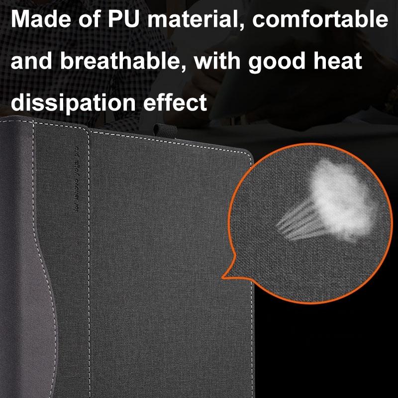 Shockproof Leather Laptop Case - Protective - Black - For Hp Envy X360 14 Inch 14-Fa 2024
