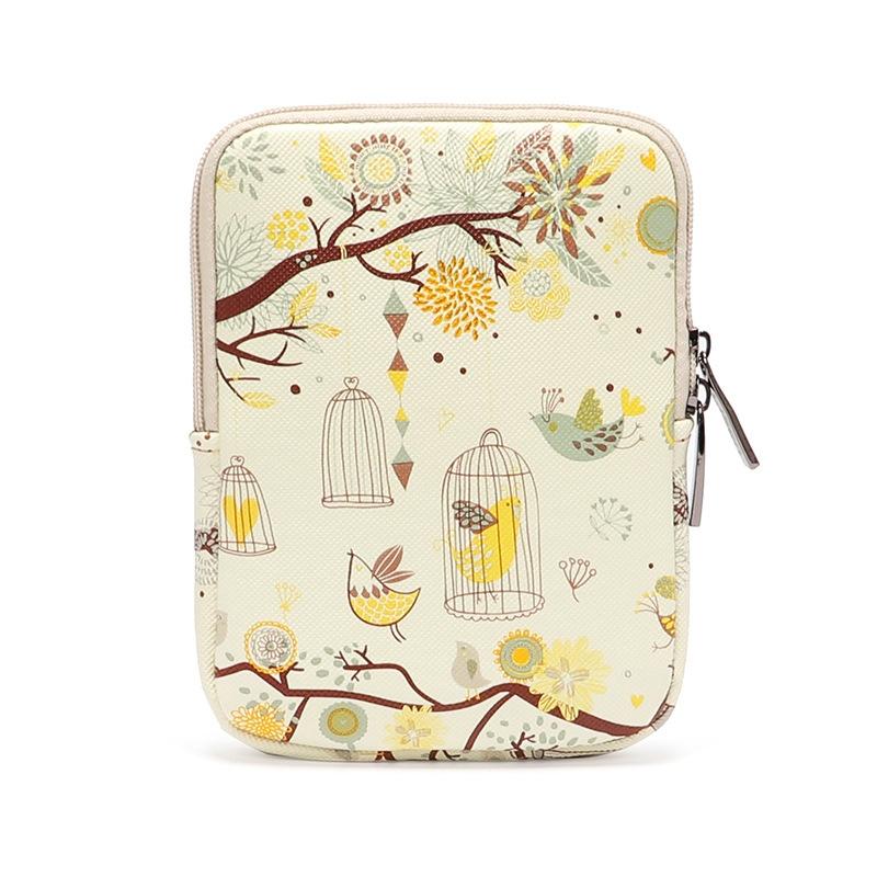 Universal Cartoon Tablet Sleeve Bag - Business Edition - Pink - For Amazon Kindle 6 Inch Vertical