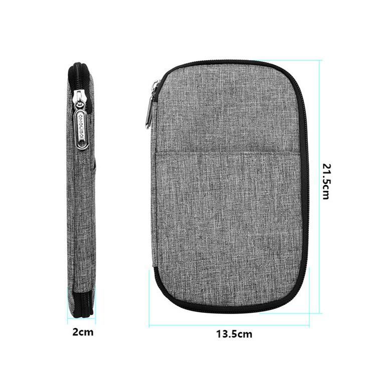 Multi Function Travel Storage Bag For Passports - Black
