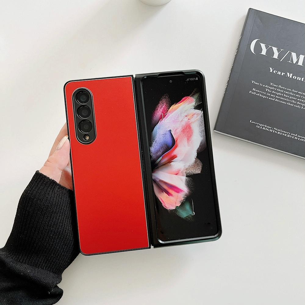 Aluminum Foldable Phone Case for Samsung Galaxy z Fold 4 - Red