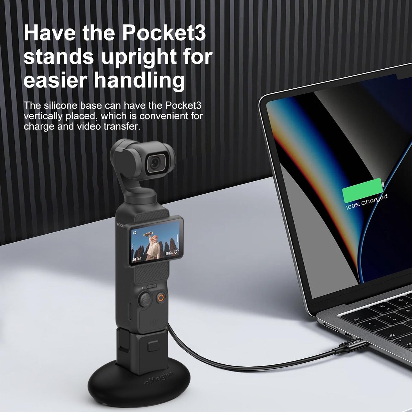 Silicone Base for Dji Pocket 3 - Double Sided Glue