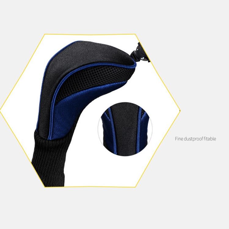 3-In-1 Golf Club Head Cover - No.1 No.3 No.5 - Protective - Blue