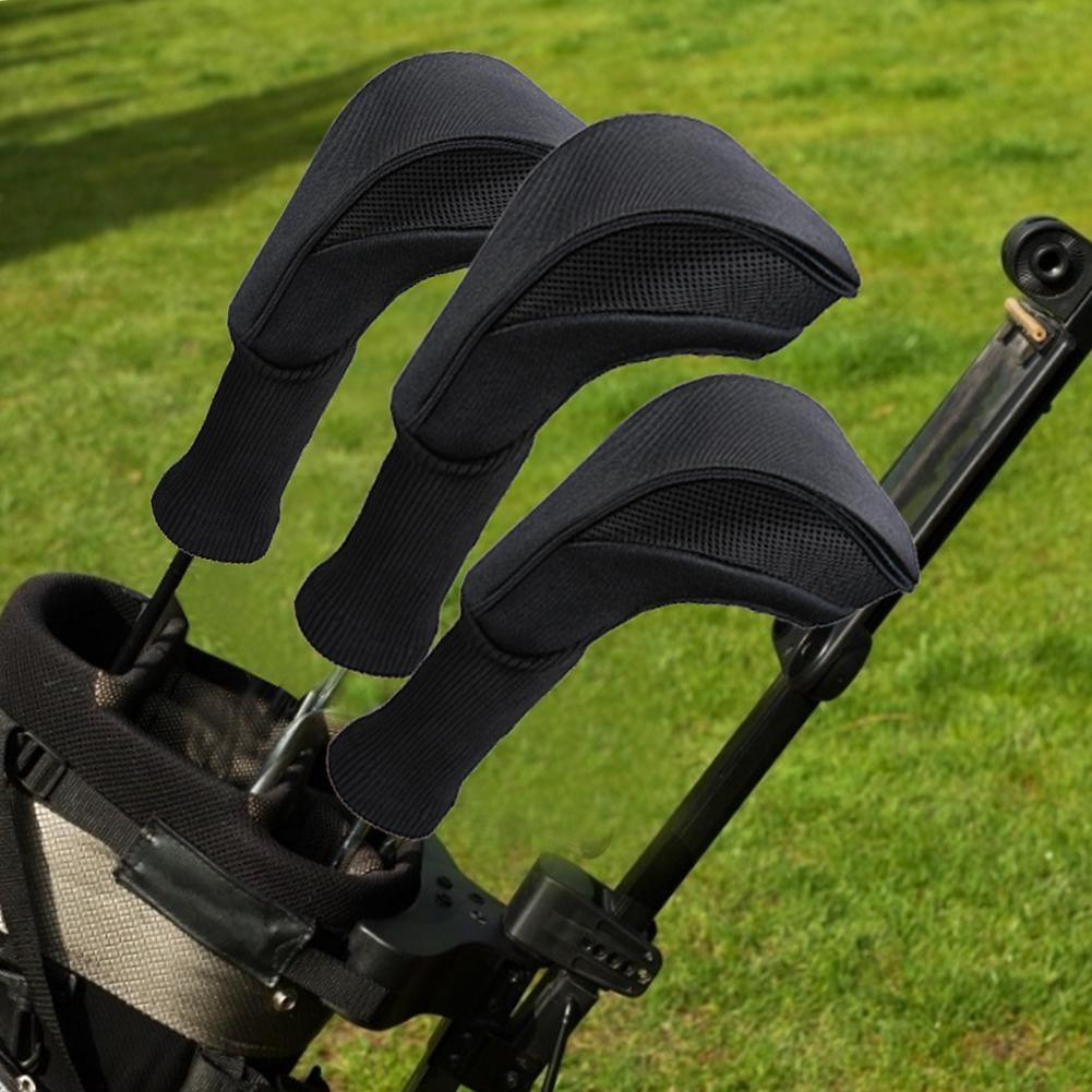 3-In-1 Golf Club Head Cover - No.1 No.3 No.5 - Protective - Blue
