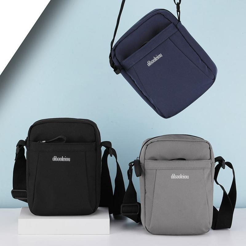 Versatile Canvas Shoulder Backpack For Men - Black