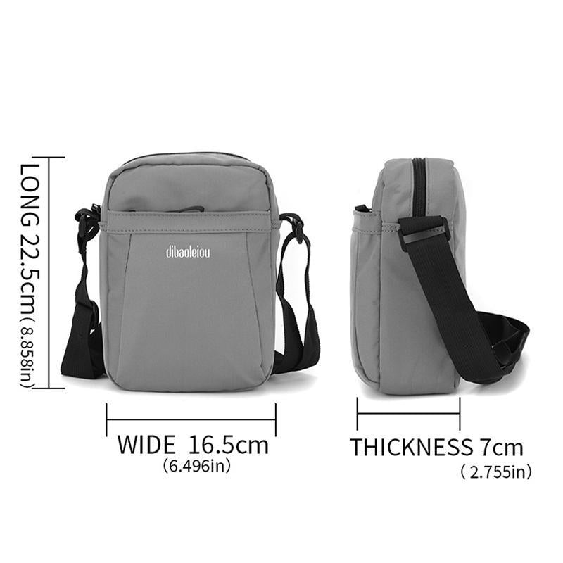 Versatile Canvas Shoulder Backpack For Men - Black