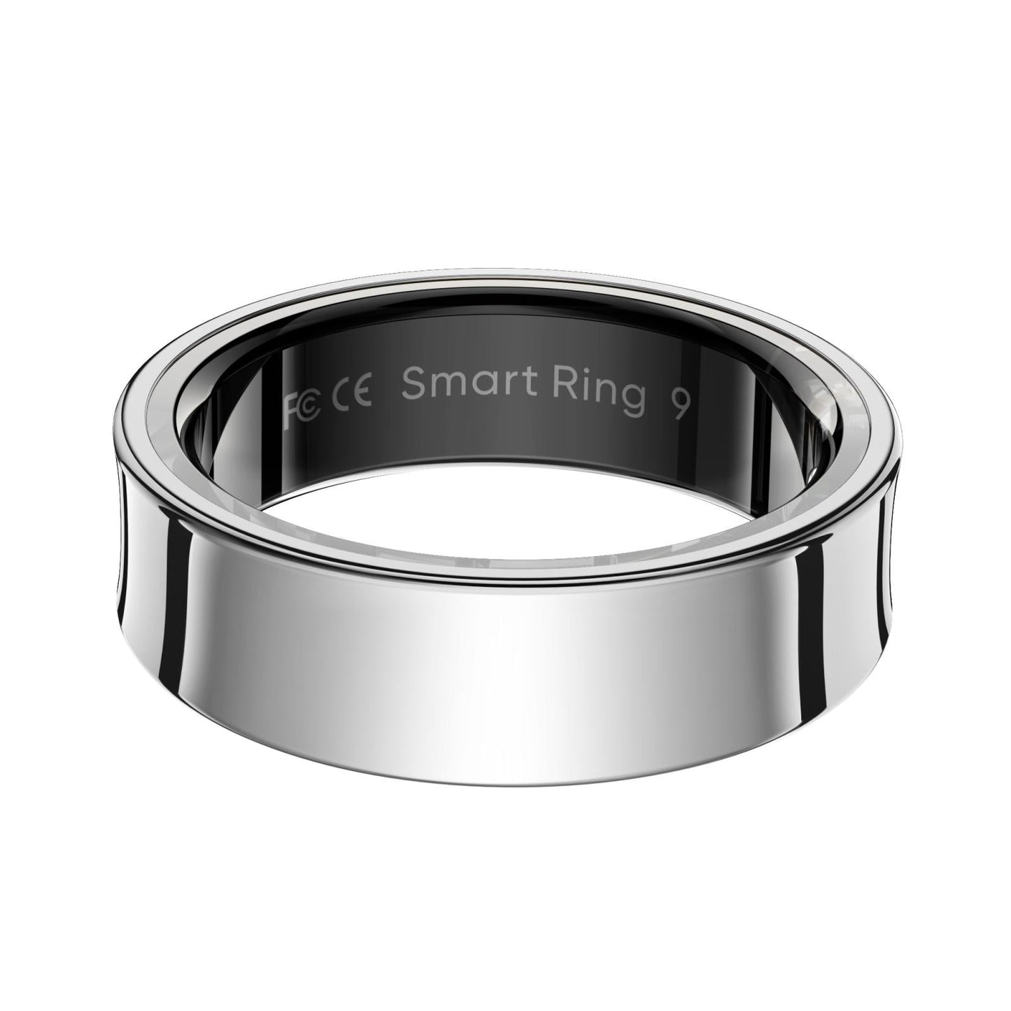 Smart Ring With Heart Rate Blood Oxygen Sleep Monitoring & Sports Modes - Size 12 - Black