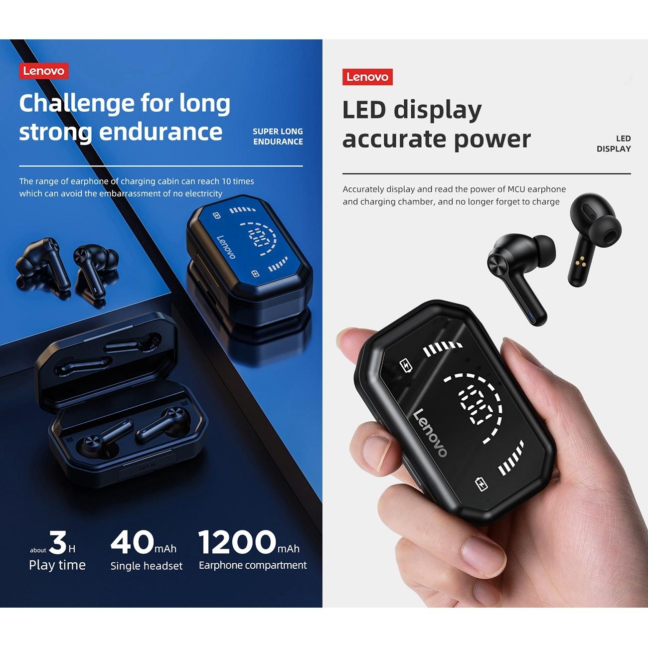 Pro Tws Wireless Bluetooth Earphones with Led Display - Black