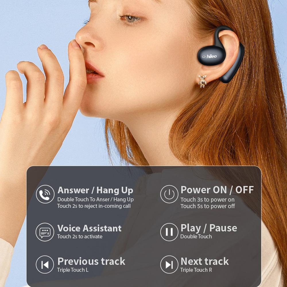 Waterproof Wireless Earphones with Touch Control - Ipx5 - Black